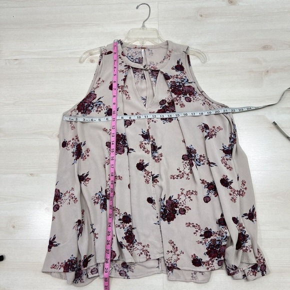 Free People Tree Swing Mini Dress Tunic S Boho Floral Lightweight Sleeveless - Picture 11 of 13